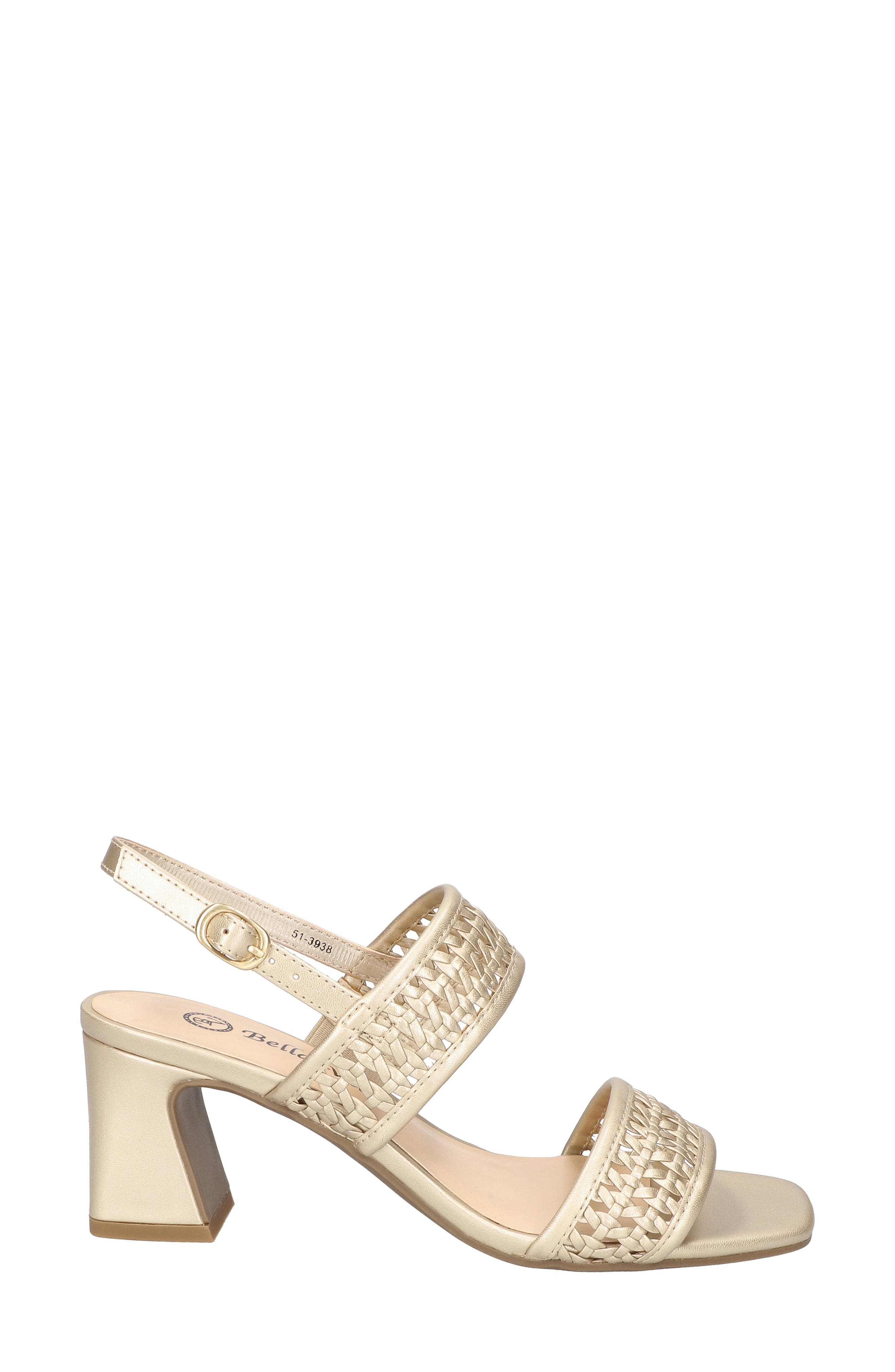 Xannon Block Heel Slingback Sandal, Alternate, color, CHAMPAGNE