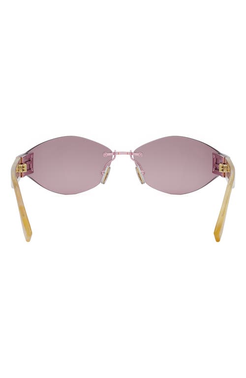 Fendi Baguette 74mm Oversize Geometric Sunglasses In Multi