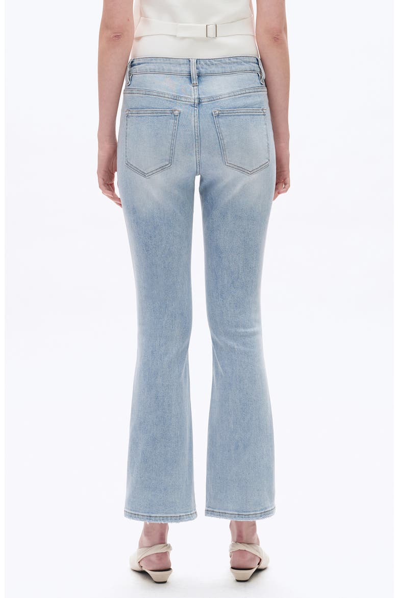 High Waist Straight Leg Jeans, Alternate, color, LIGHT BLUE
