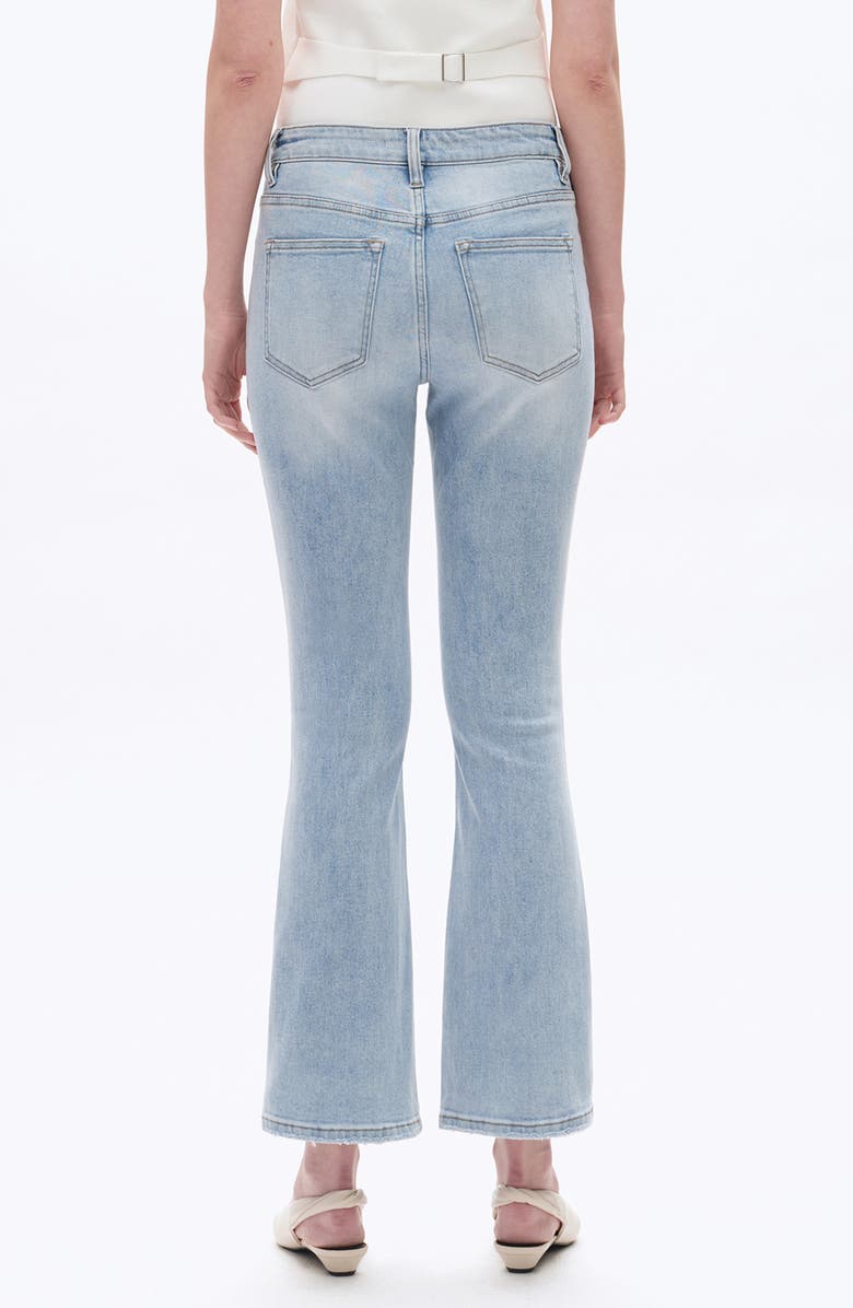 Bayeas High Waist Straight Leg Jeans, Alternate, color, Light Blue