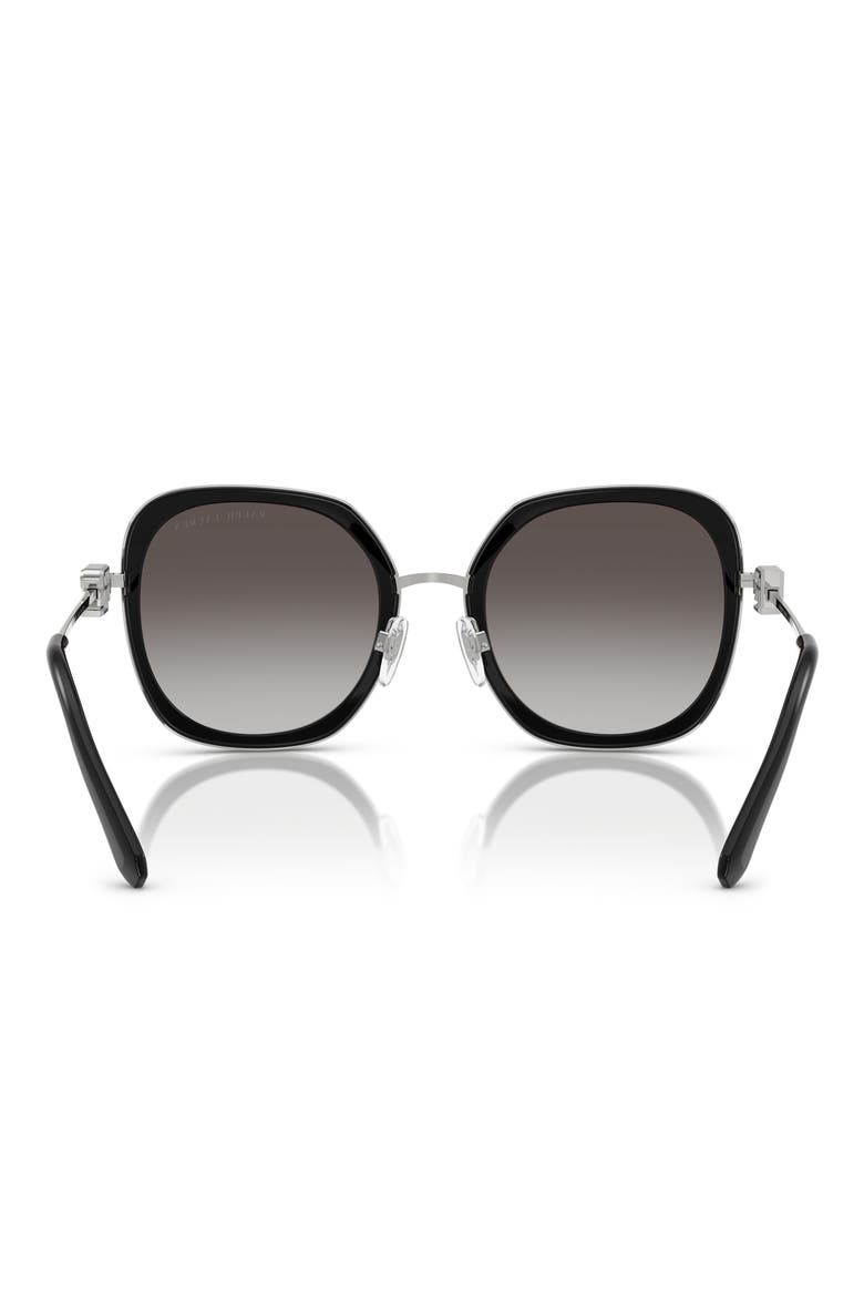 54mm Gradient Square Sunglasses, Alternate, color, BLACK / GRADIENT GREY