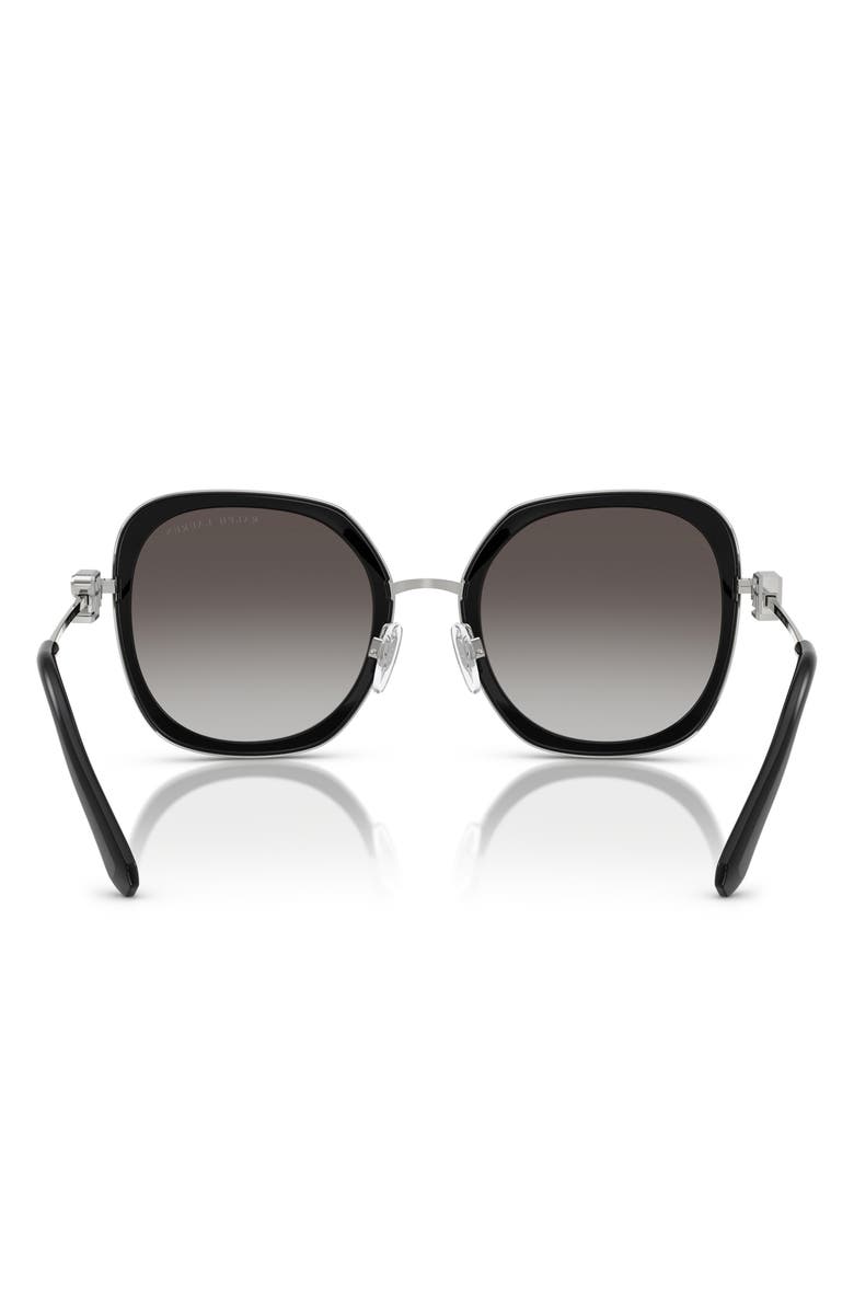 Ralph Lauren 54mm Gradient Square Sunglasses, Alternate, color, Black / Gradient Grey