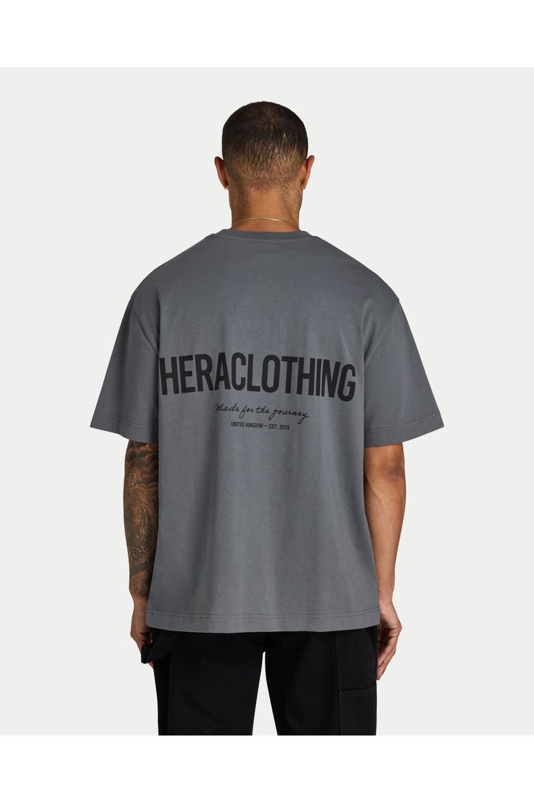 Club '15 Short Sleeve Oversized T-Shirt, Alternate, color, Charcoal