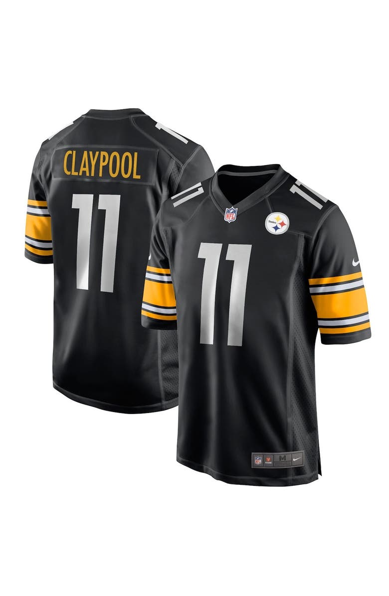 Nike Men's Nike Chase Claypool Black Pittsburgh Steelers Game Jersey, Main, color,