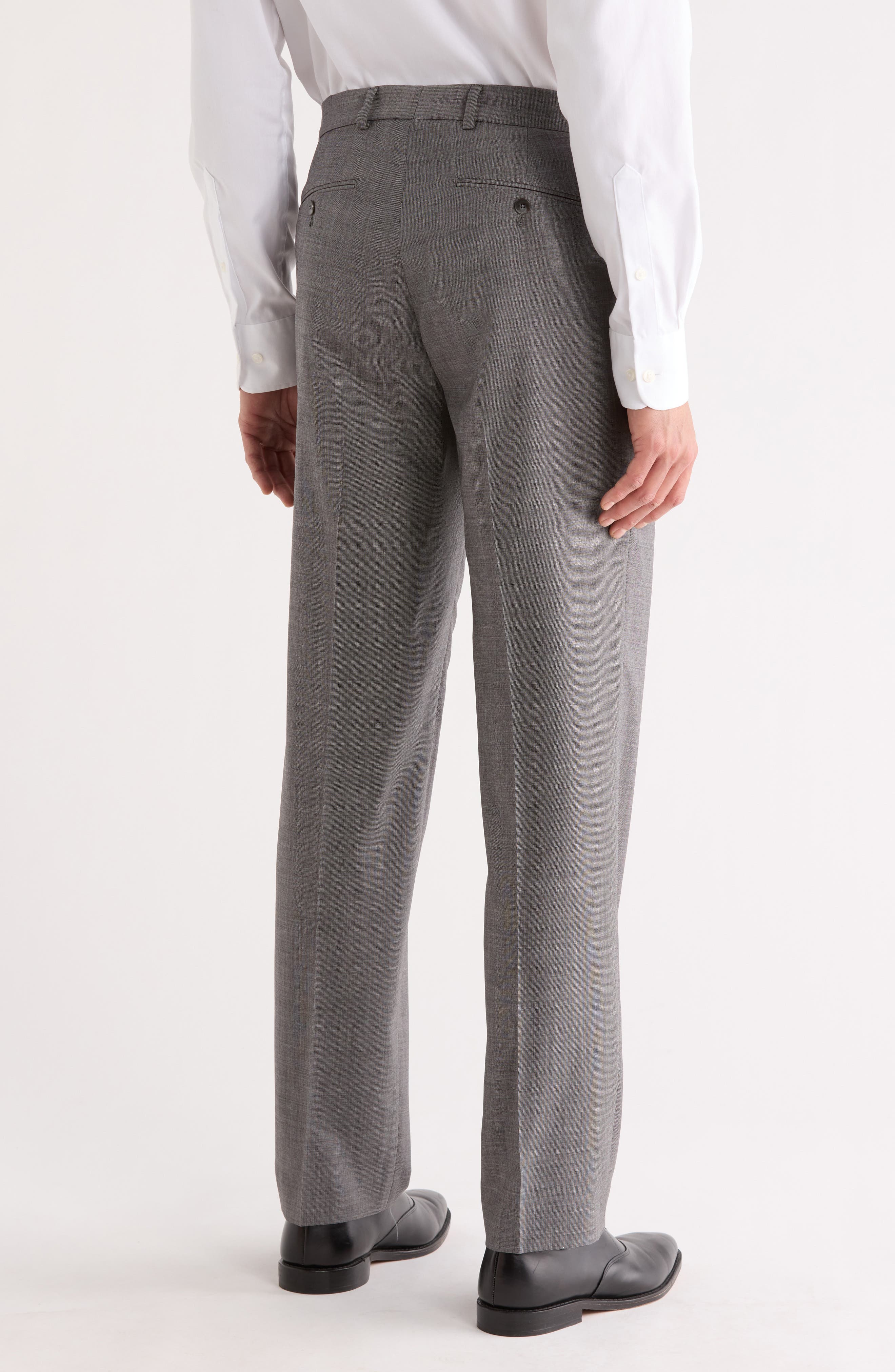 Flat Front Wool Suit Pants - image 2