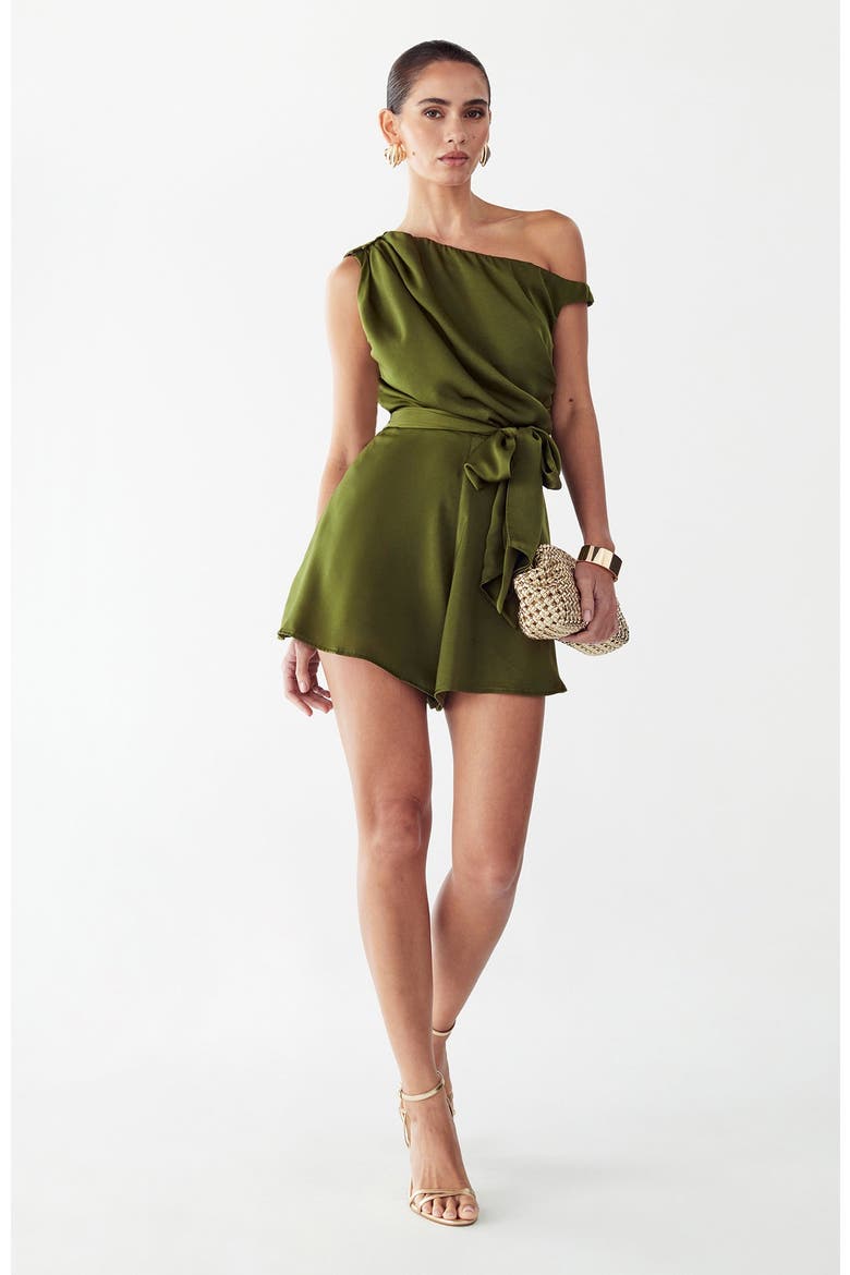Sky Romper, Alternate, color, Olive