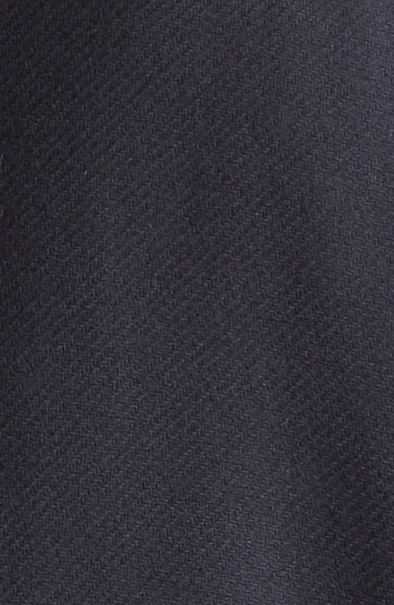 Herno Diagonal Wool Blend Car Coat with Removable Faux Fur Trim, Alternate, color, 