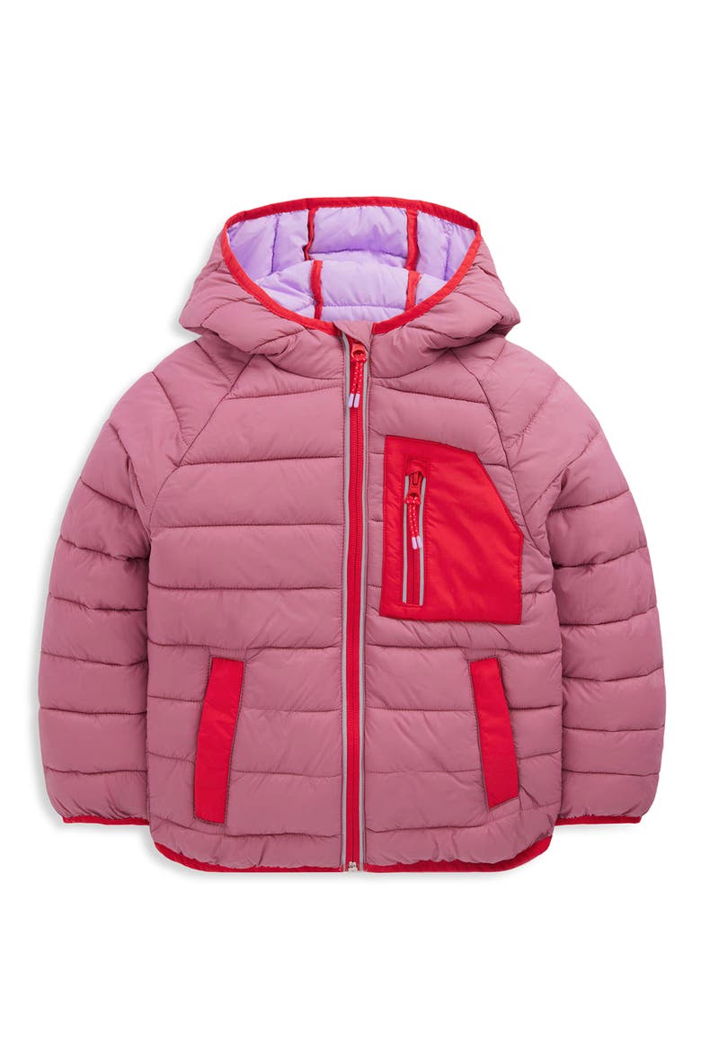 Kids' Packable Padded Jacket, Main, color, PINK HEATHER