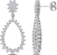 Julianna B. Moissanite Open Teardrop Dangle Earrings