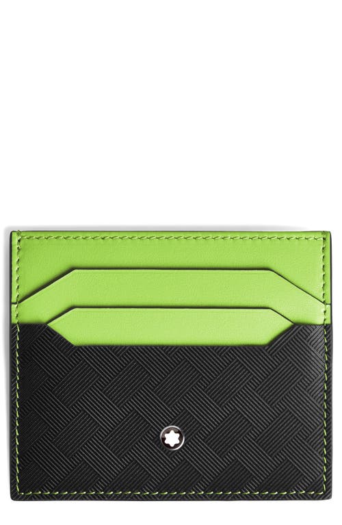 Montblanc Extreme 3.0 Leather Card Case In Black/green