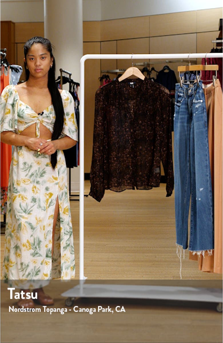 Monika Crinkle Silk Top, sales video thumbnail