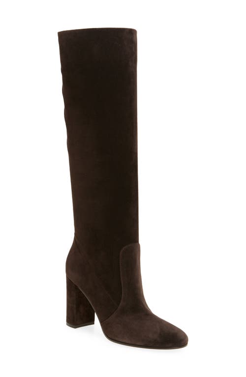 Gianvito Rossi Block Heel Tall Boot In Brown