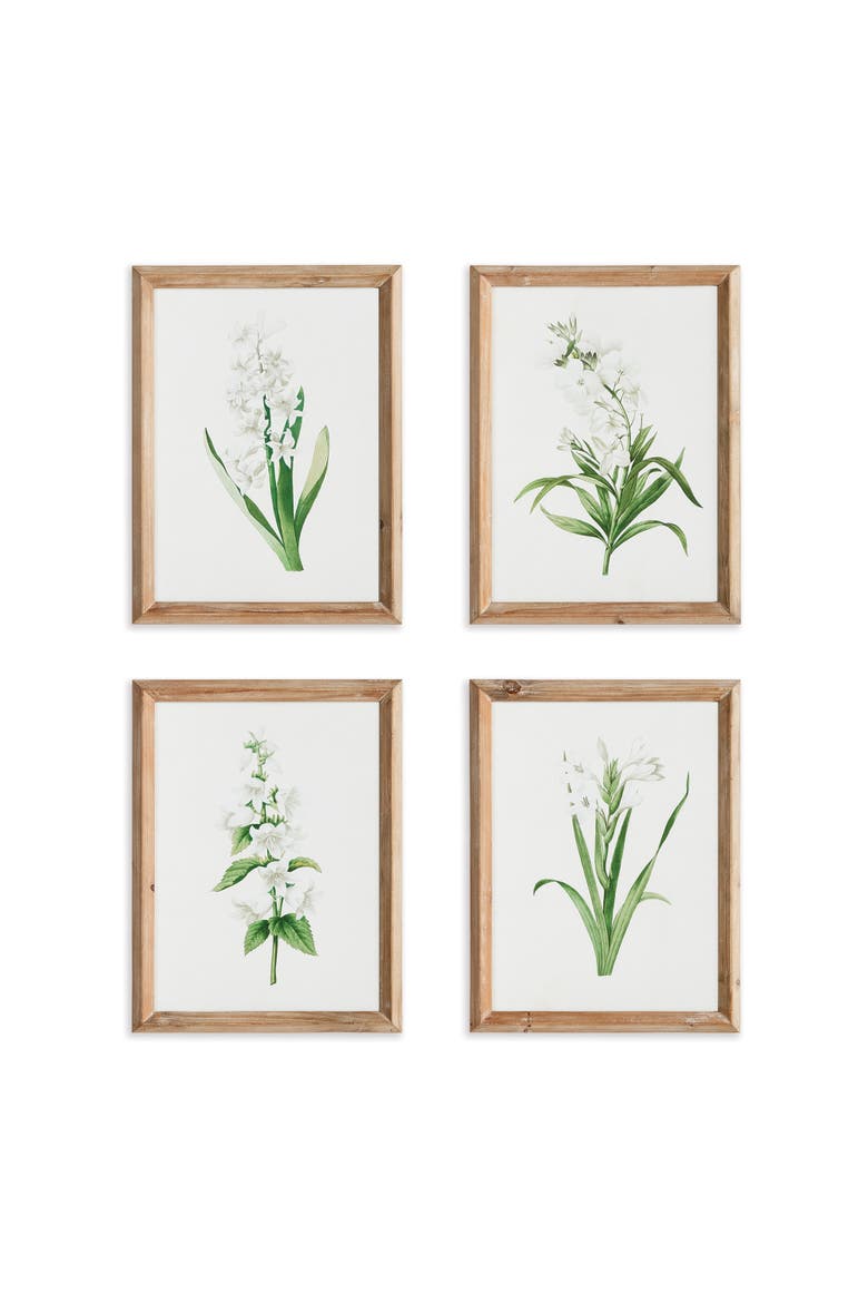 Garden Bloom Prints, Set Of 4, Main, color, Green