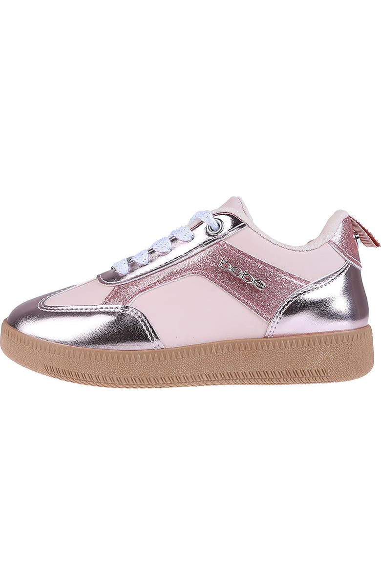 bebe Kids' Glitter Metallic Sneaker, Alternate, color,