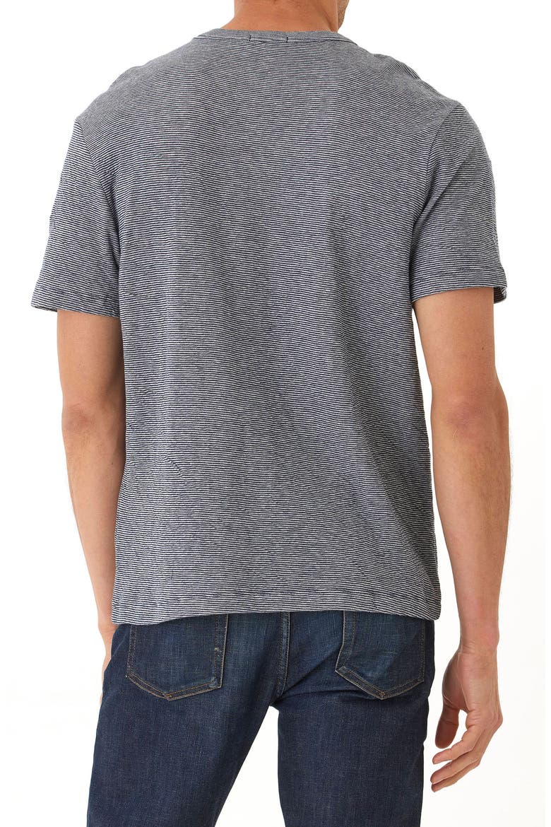 Shawn Stripe Double Face Organic Cotton T-Shirt, Alternate, color, STARGAZER ECRU