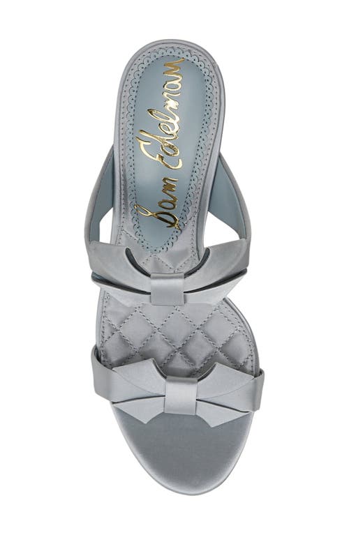 Sam Edelman Jasmine Double Strap Heel Mule Cape Blue Satin