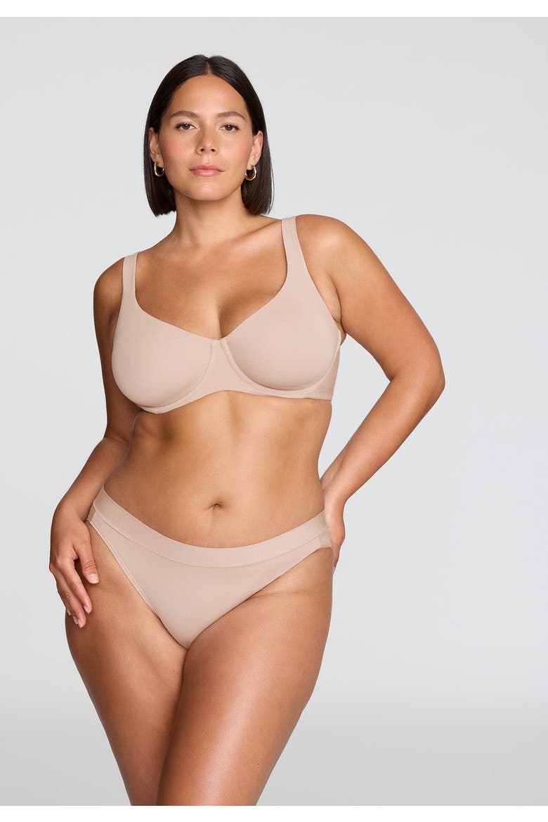 The Scoop Bra, Alternate, color, SAND