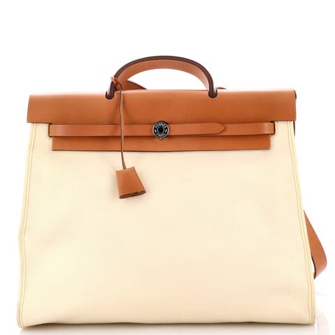 Herbag Zip Leather and Toile 39
