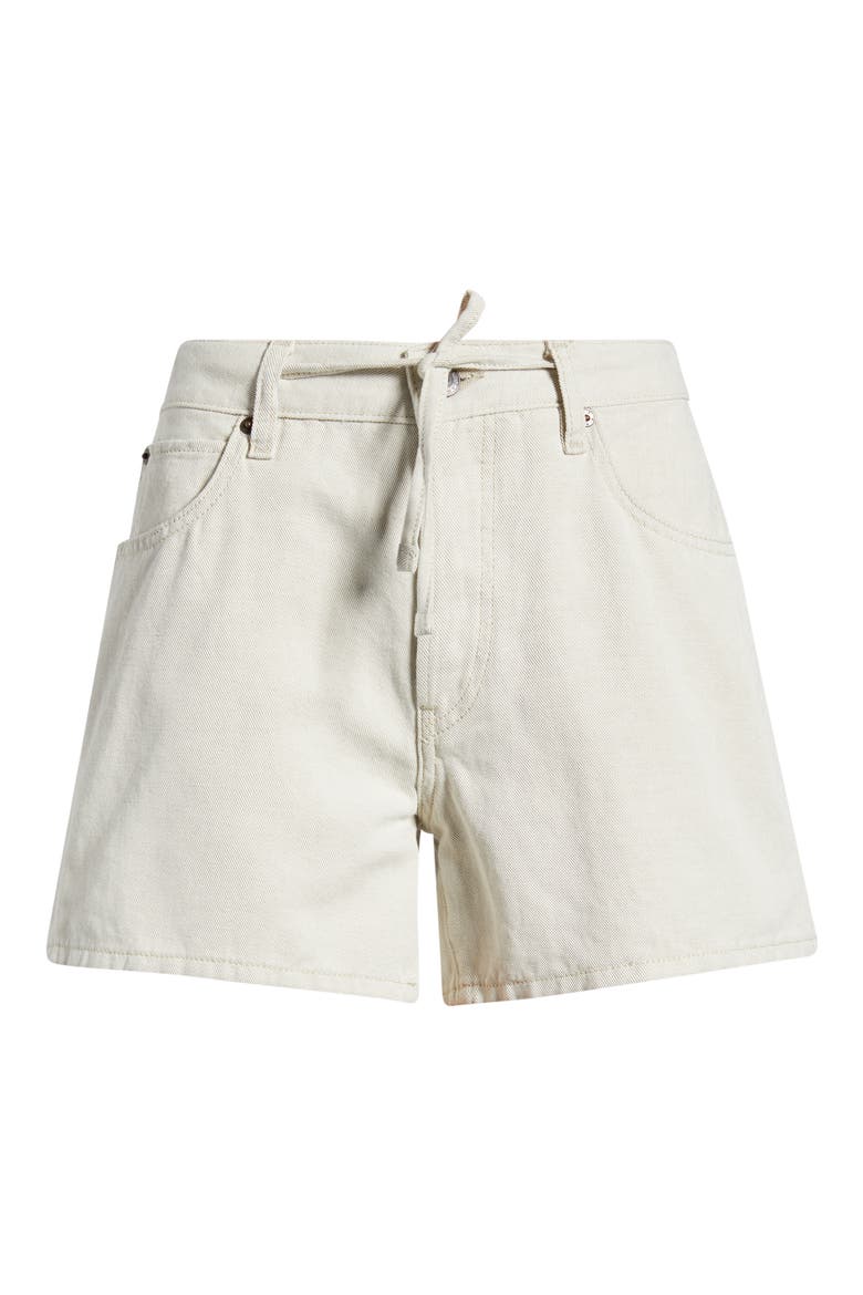 The Off Duty Drawstring Cotton & Linen Shorts, Alternate, color, NATURAL ECRU