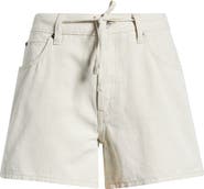 FRAME The Off Duty Drawstring Cotton & Linen Shorts