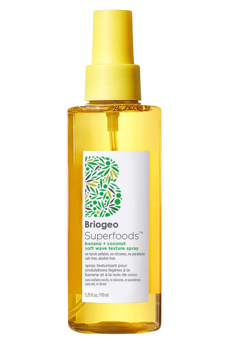 Superfoods™ Banana + Coconut Hydrating Salt-Free Soft Wave Texture Spray, Main, color, NO COLOR
