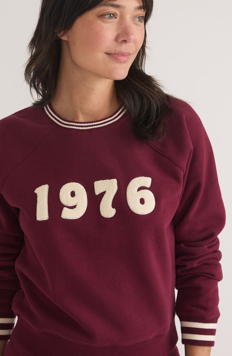 Marine Layer Anytime 1976 Appliqué Sweatshirt, Alternate, color, 