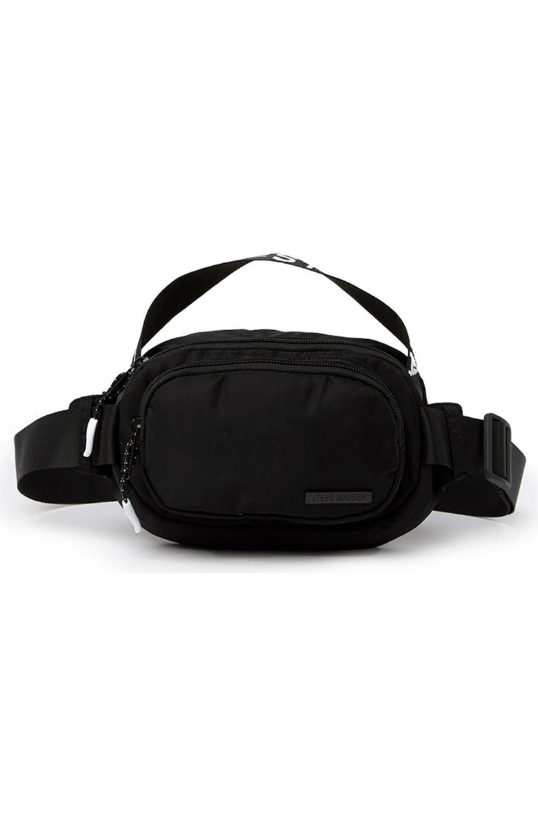 Steve Madden Logo Handle Fanny Pack, Main, color,