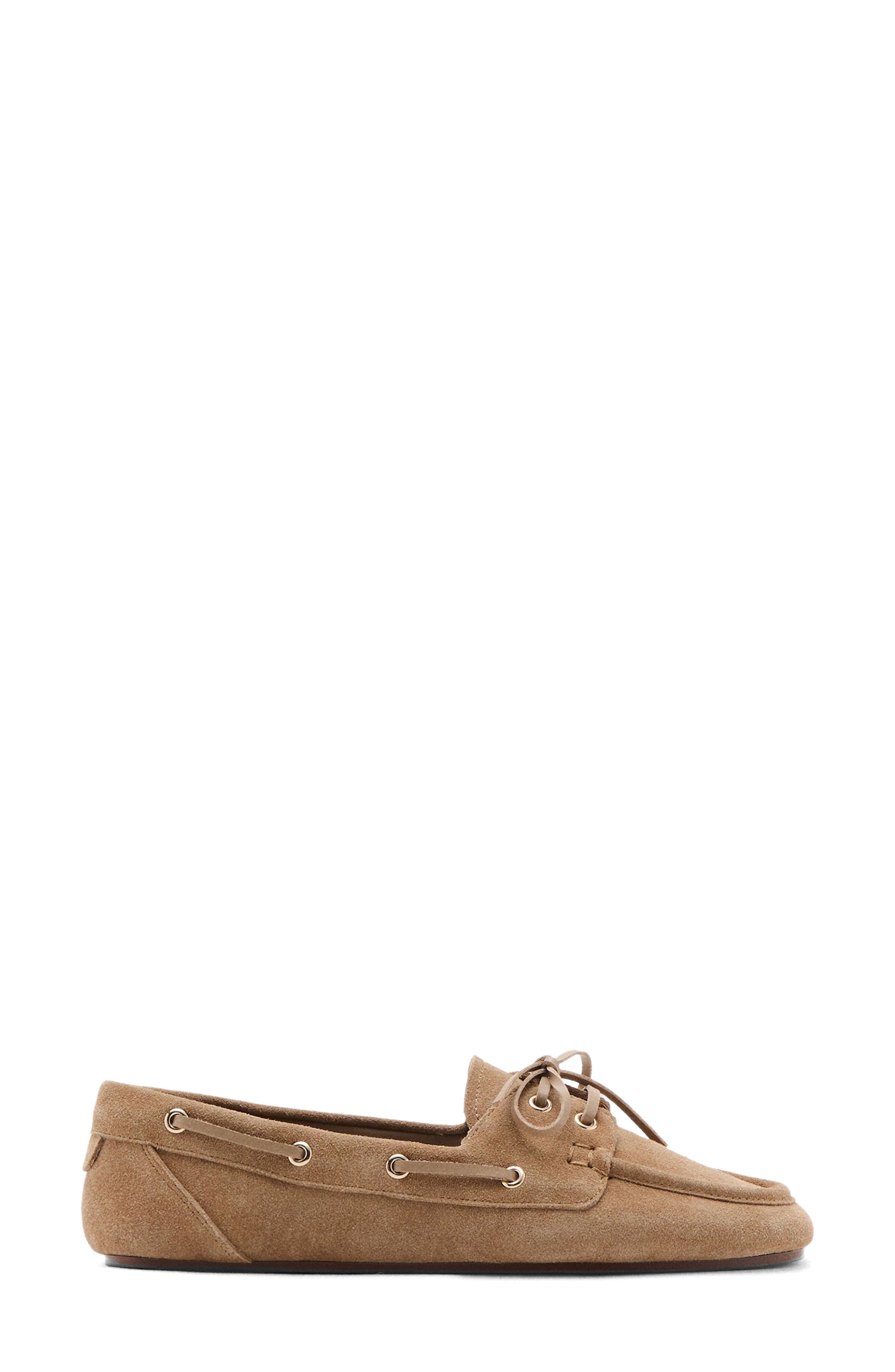 Suede Boat Shoe, Alternate, color, SAND