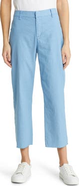 Frank & Eileen Kinsale High Waist Wide Leg Performance Cotton & Linen Pants