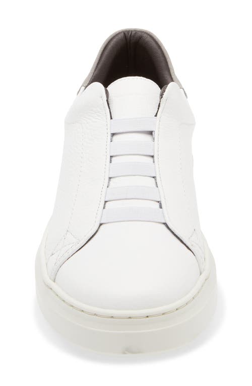 Bruno Magli Salvador Slip-on Sneaker In White Tumbled