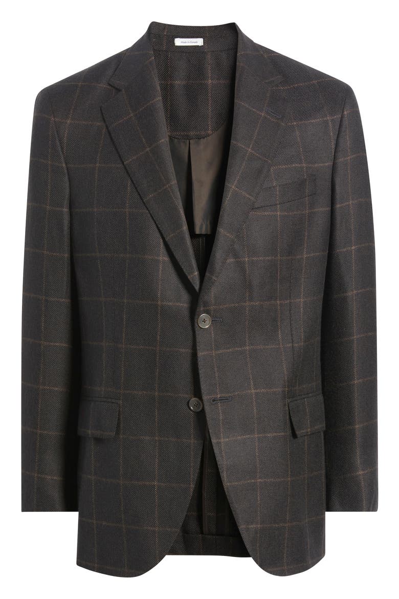 Highland Cashmere Sport Coat, Main, color, BROWN