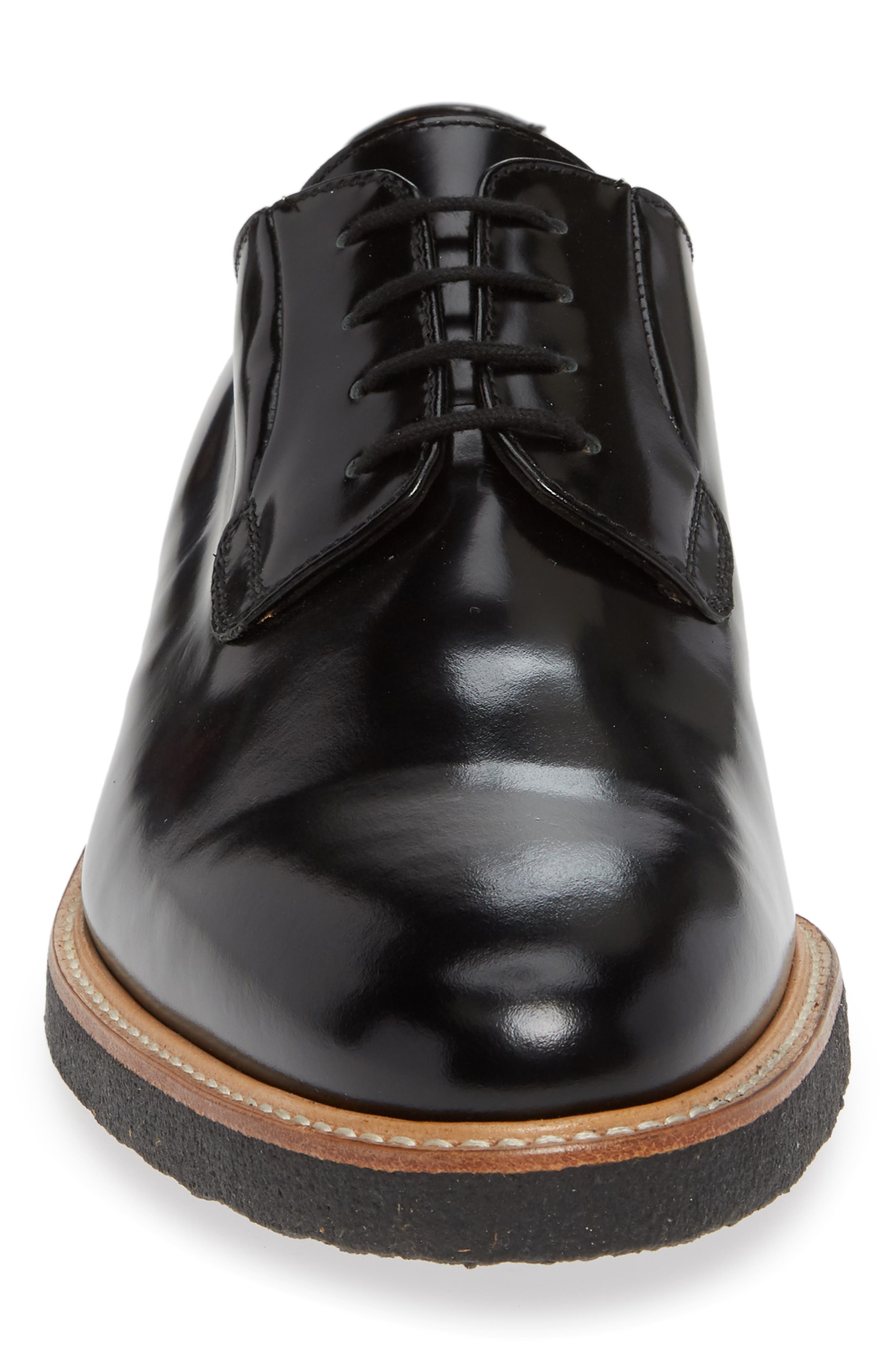 Plain Toe Derby, Alternate, color, BLACK SHINE
