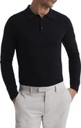 Reiss Trafford Long Sleeve Wool Polo Sweater
