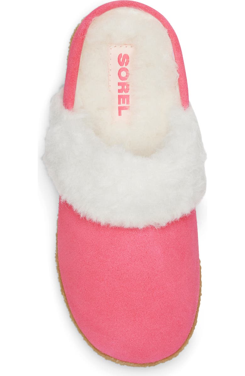 SOREL Kids' Nakiska II Faux Fur Slide Slipper, Alternate, color, Nico/ Gum 16