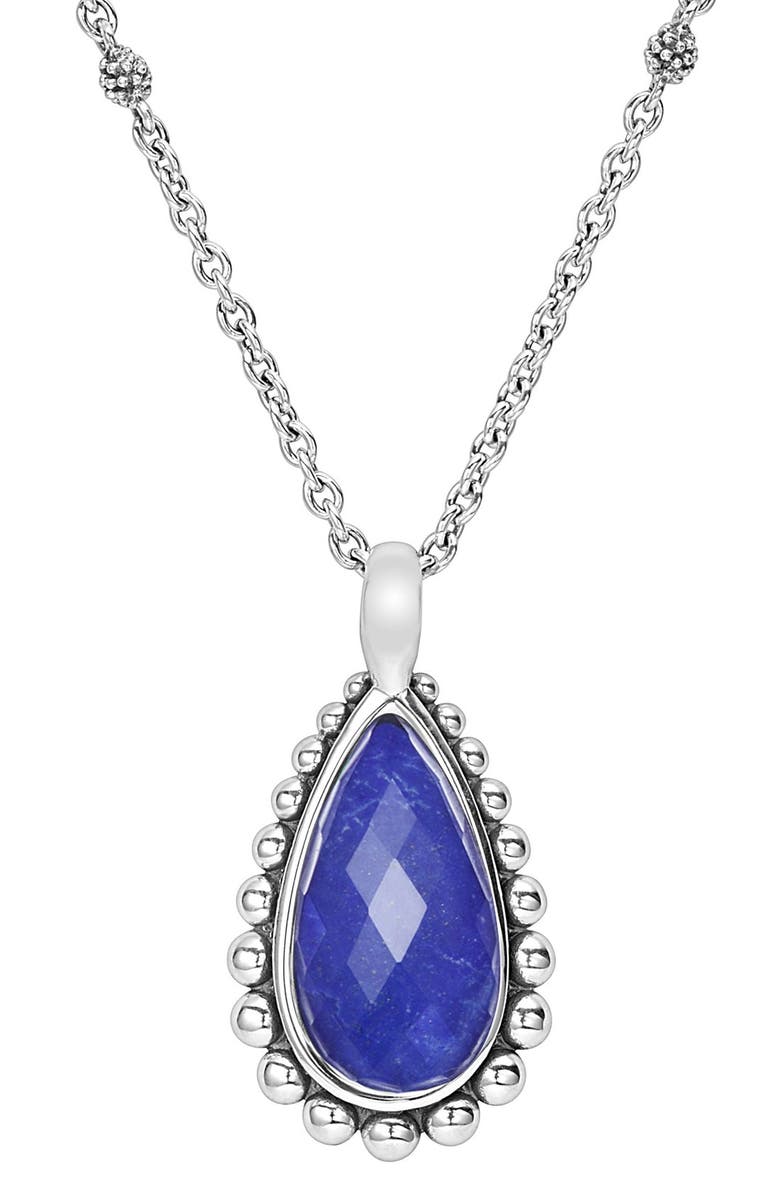 LAGOS 'Maya' Teardrop Pendant Necklace, Alternate, color,