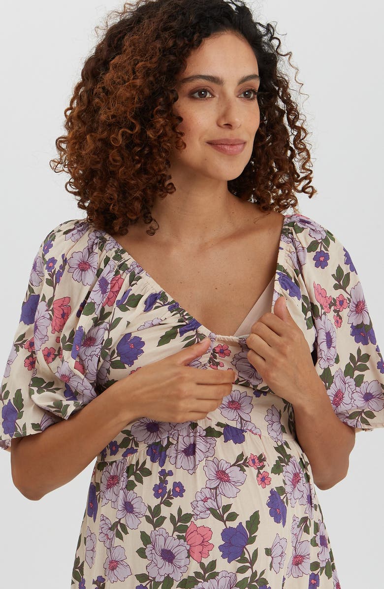 Nom Maternity GracieA-Line Dress, Alternate, color, 