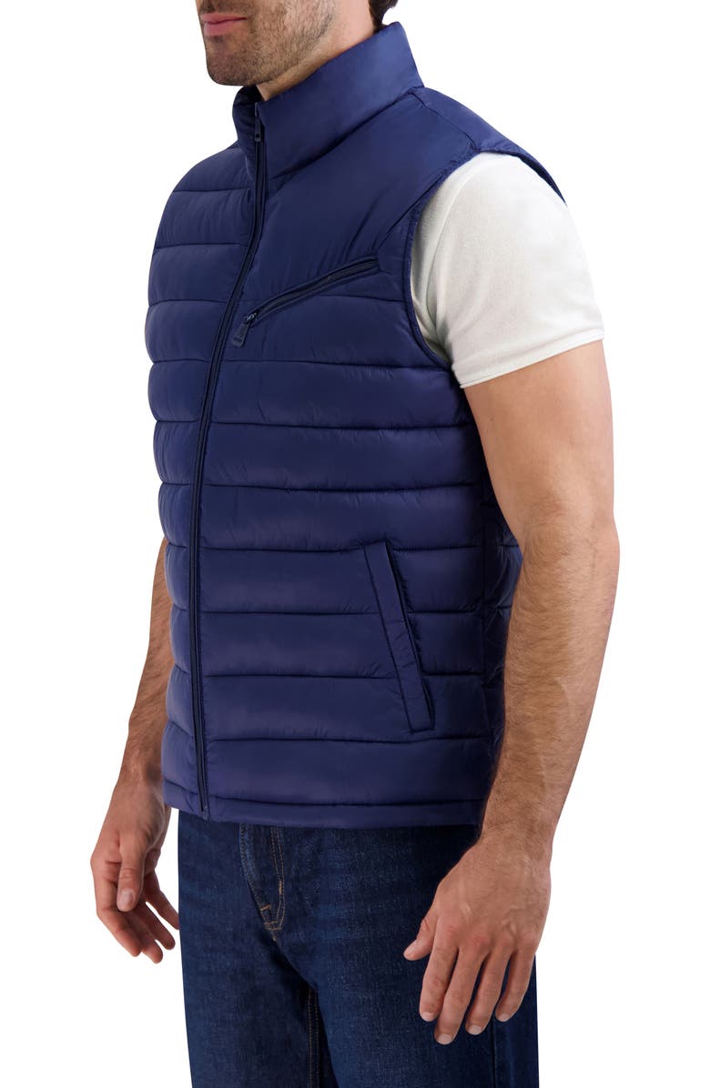 Cole Haan Signature Quilted Puffer Vest, Alternate, color, Navy