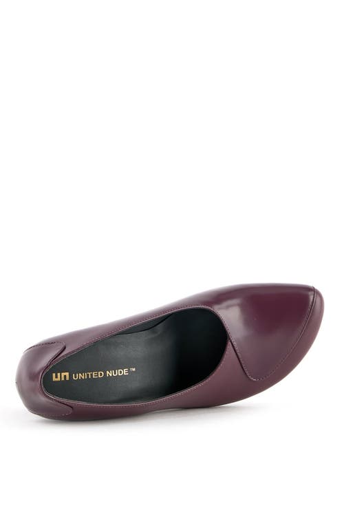 United Nude Zuma Dana Mid Pumps In Burgundy