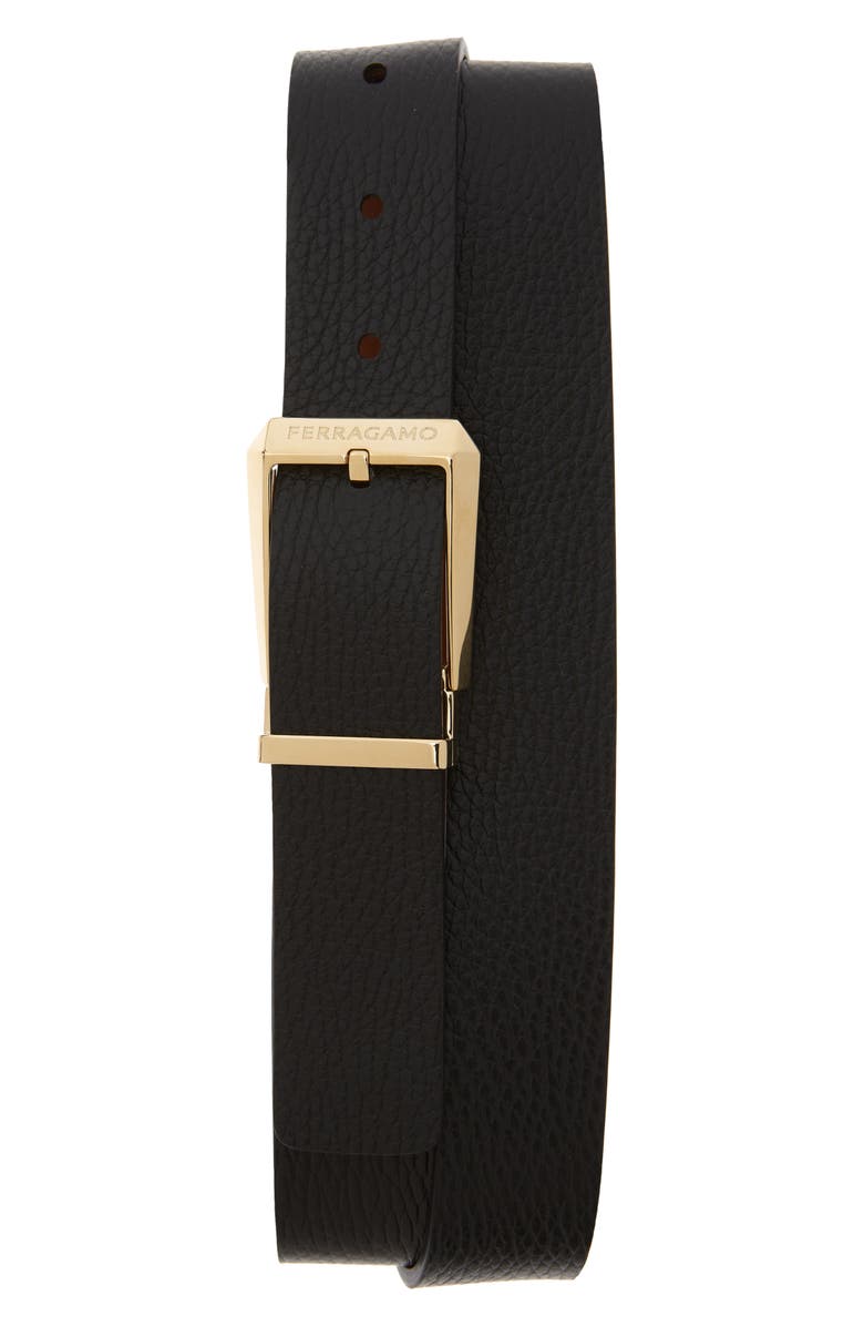 FERRAGAMO Reversible Leather Belt, Alternate, color,