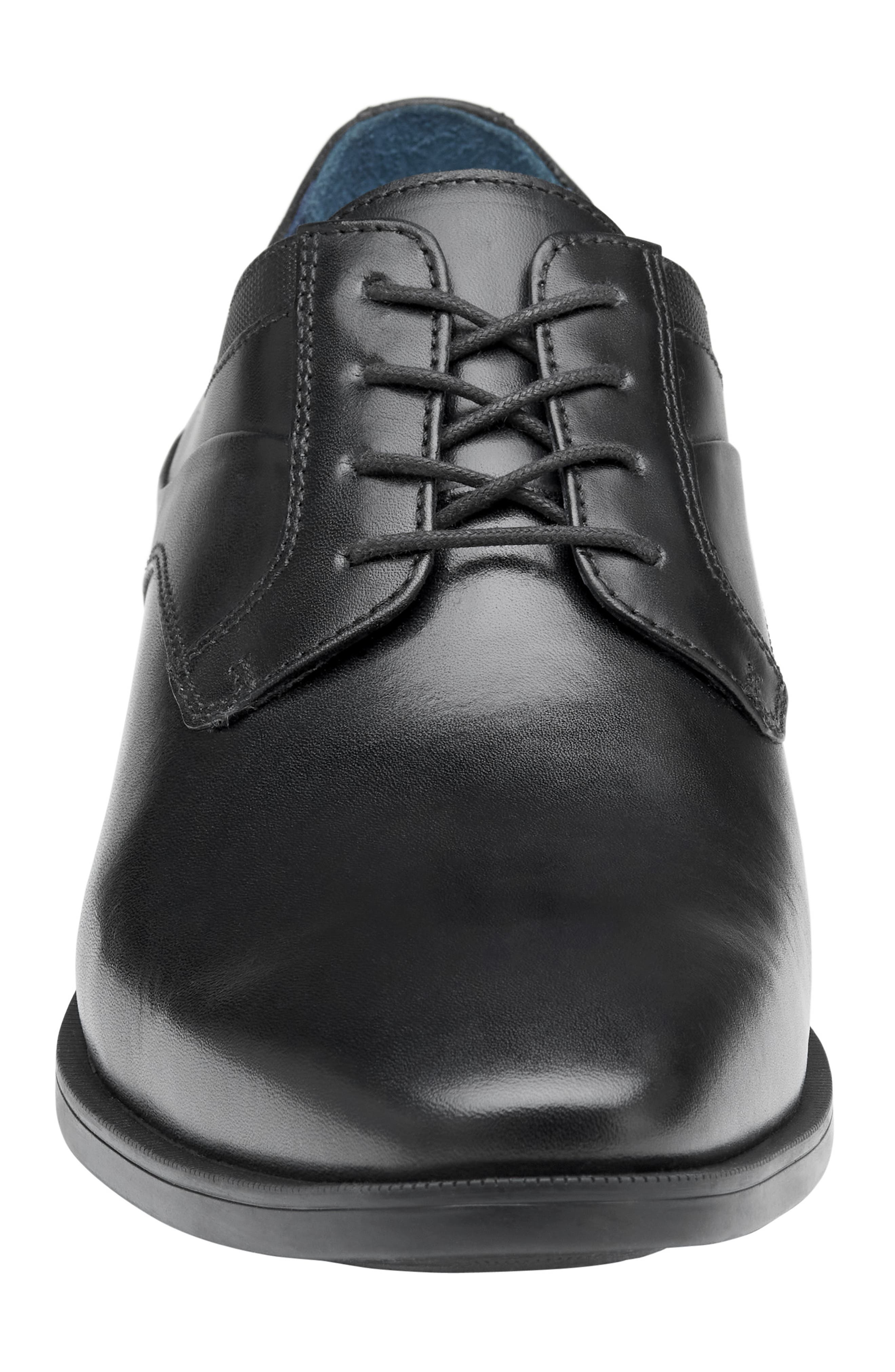 Johnston & Murphy Gibbons Plain Toe Derby, Alternate, color, Black Full Grain