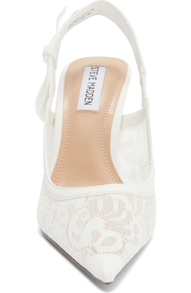 Steve Madden Stefani Slingback Pump, Alternate, color, Ivory Lace