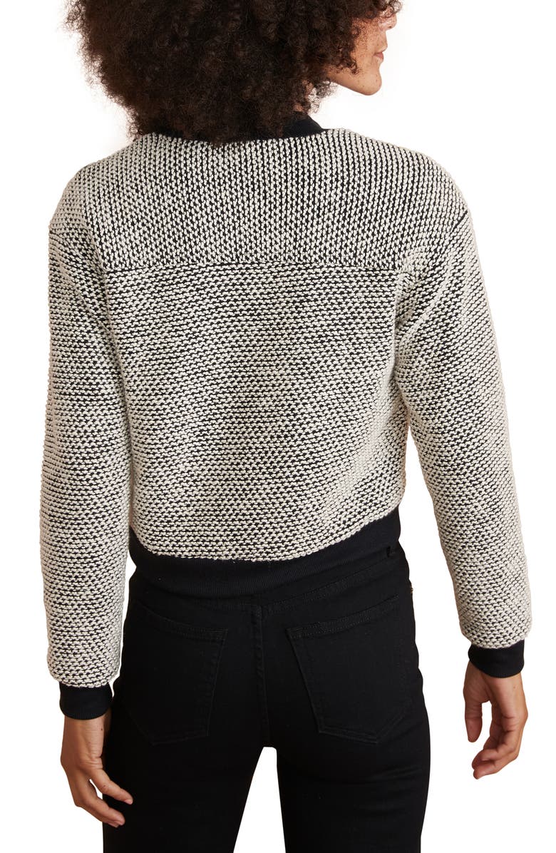 Marine Layer Bird's Eye Bomber Jacket, Alternate, color,