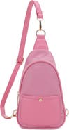 Mali + Lili Gwen Nylon & Vegan Leather Sling Bag