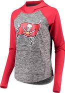 G-III 4HER BY CARL BANKS Women's G-III 4Her by Carl Banks Heathered Gray/Red Tampa Bay Buccaneers Championship Ring Pullover Hoodie