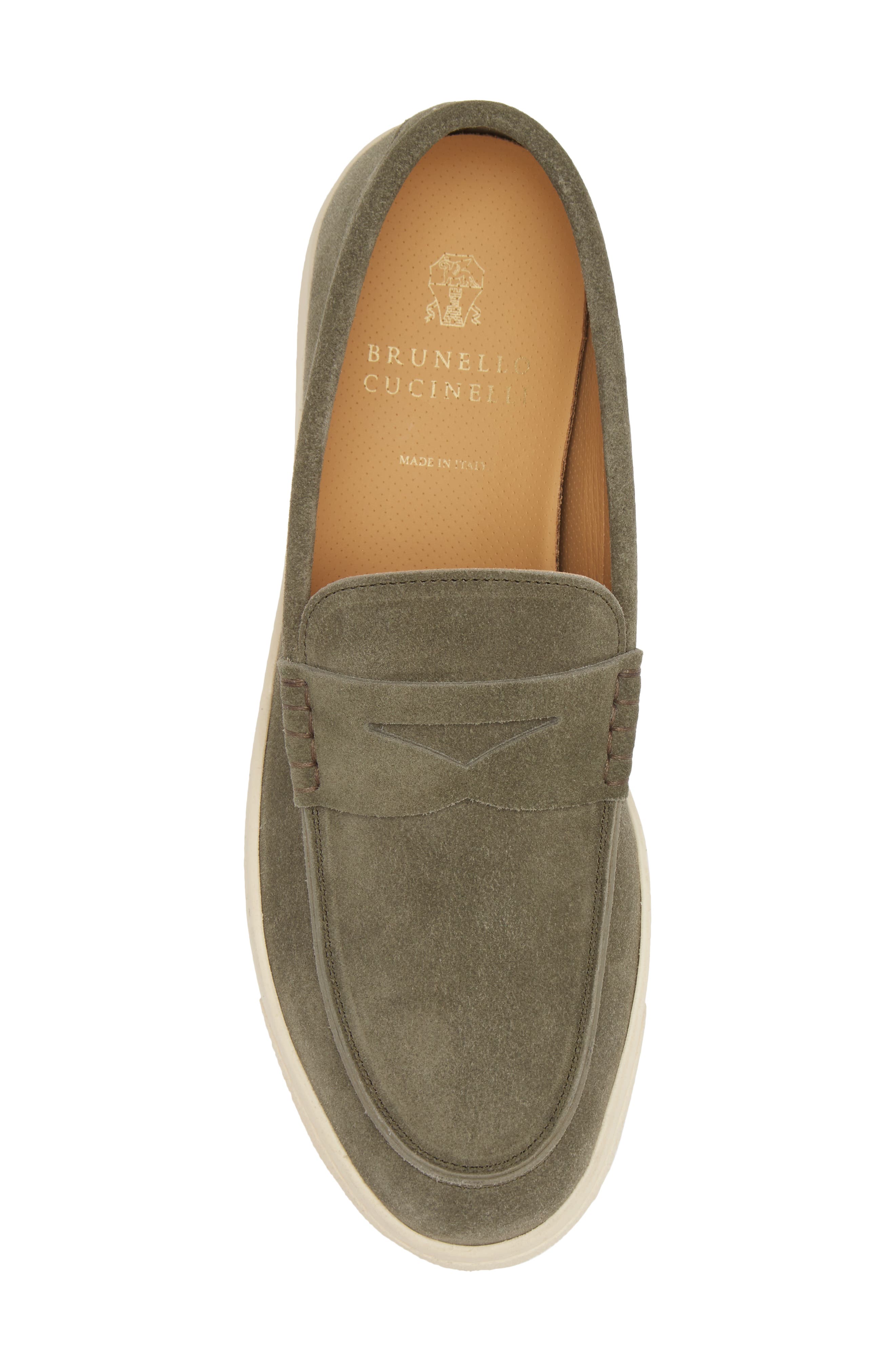Brunello Cucinelli Suede Slip-On Sneaker, Alternate, color, 