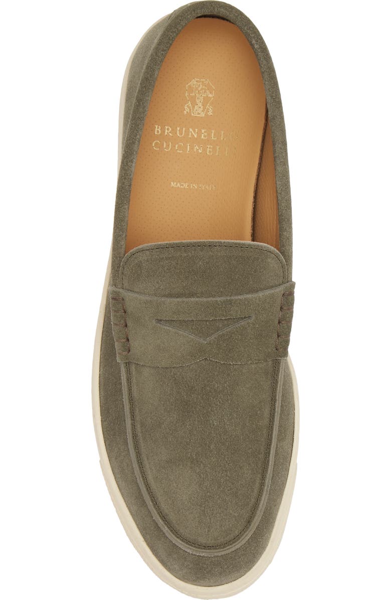 Brunello Cucinelli Suede Slip-On Sneaker, Alternate, color,