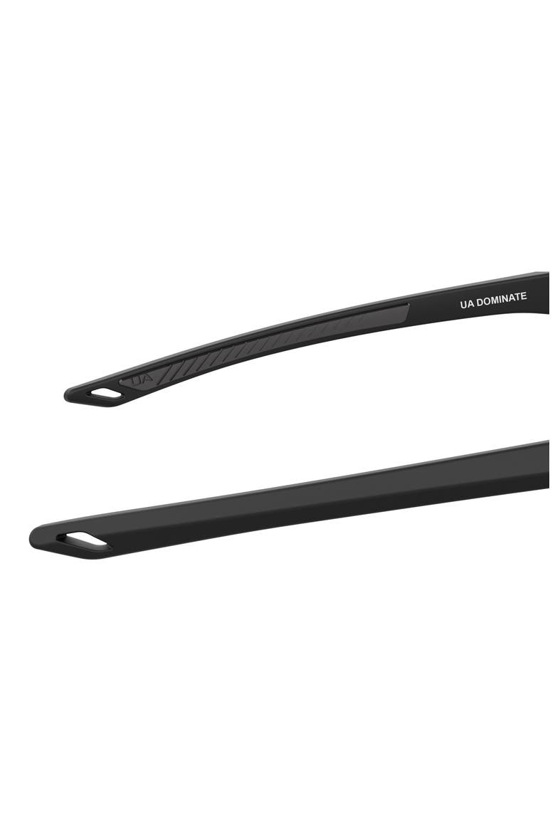 Dominate 62mm Oversize Rectangular Sunglasses, Alternate, color, MATTE BLACK / GREY OLEOPHOBIC