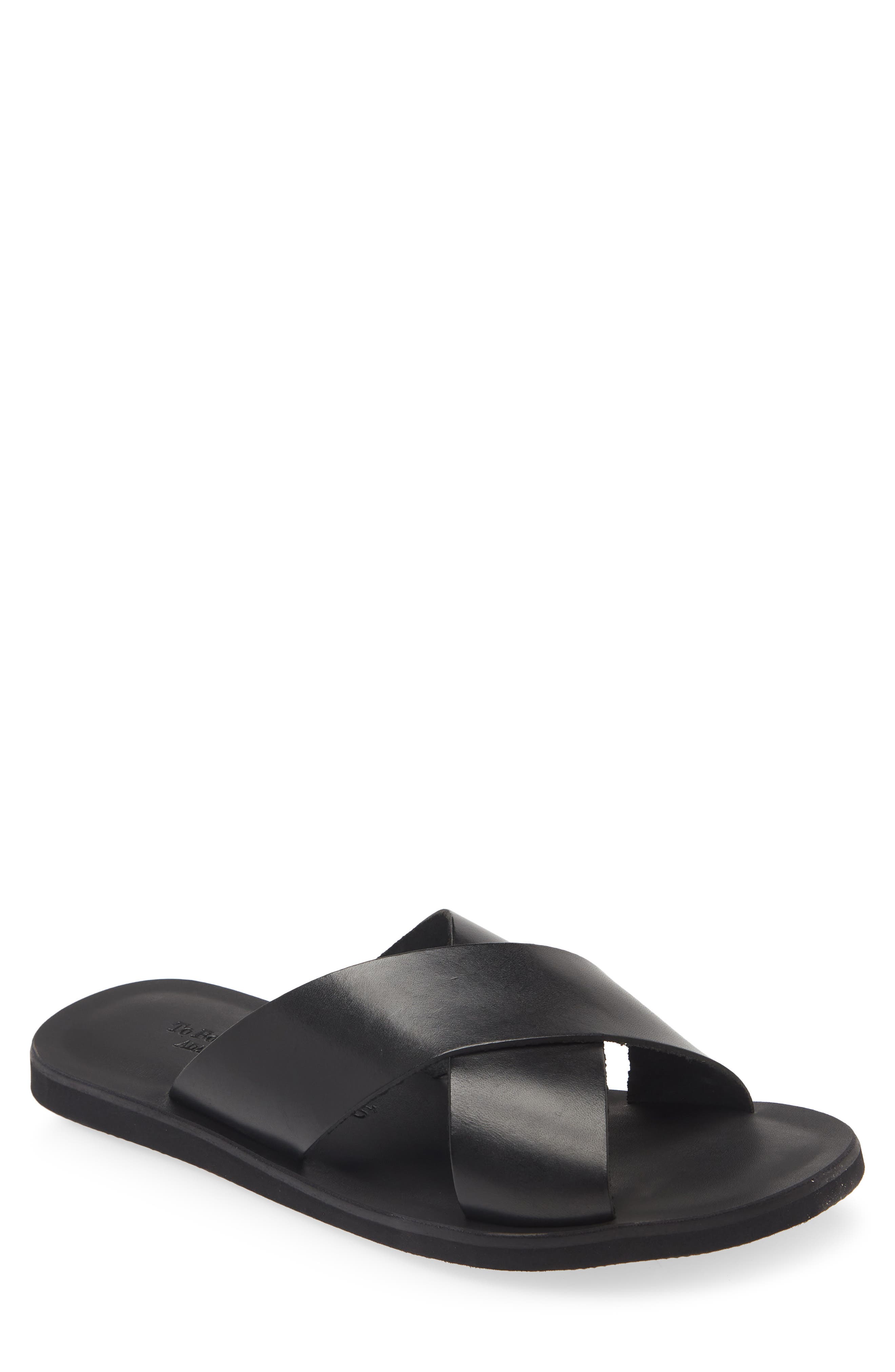 TO BOOT NEW YORK Miramare Leather Slide Sandal (Men  display picture 2