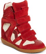 Isabel Marant Bekett Hidden Wedge High Top Sneaker