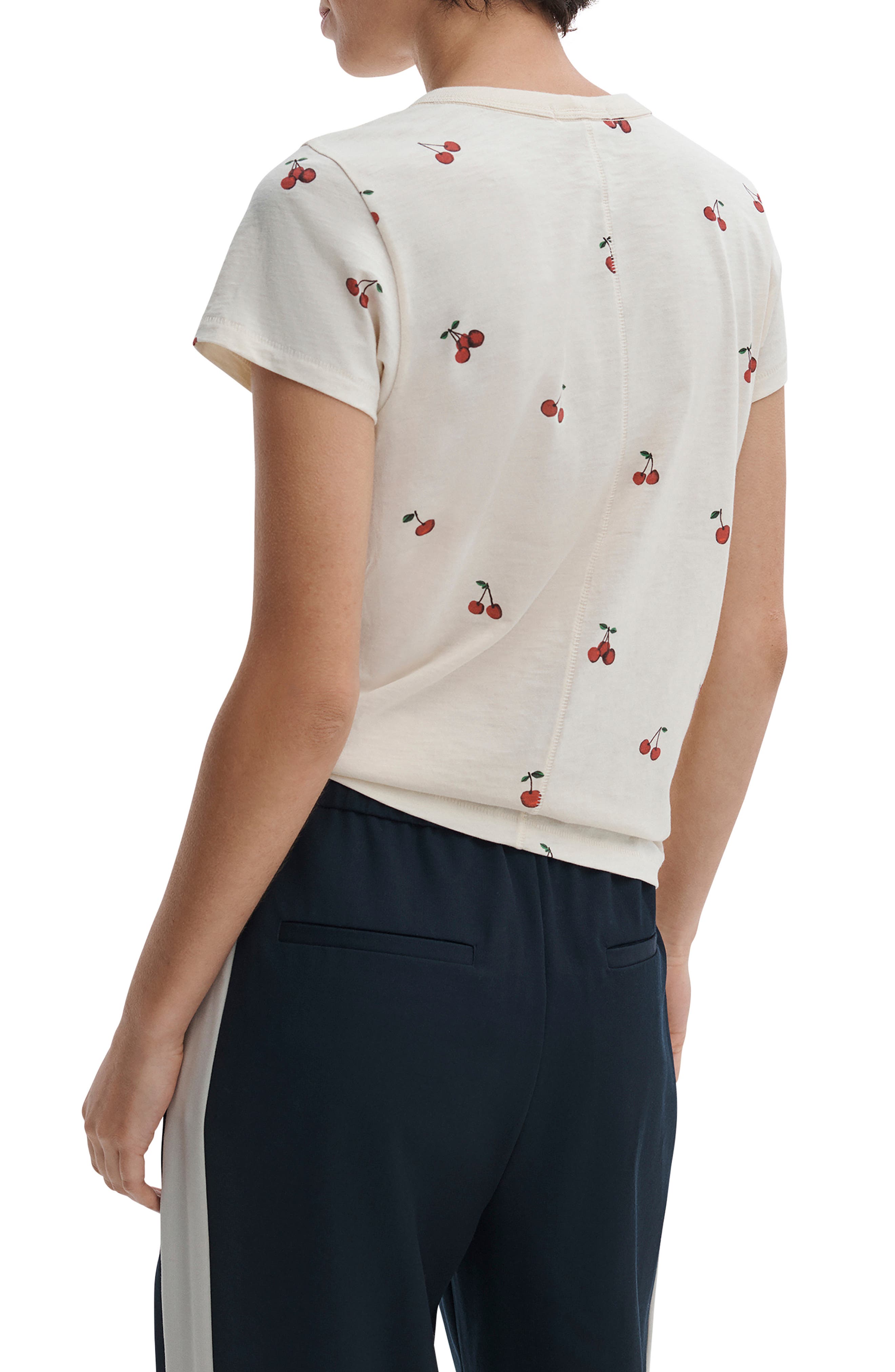 Cherry Print Cotton Graphic T-Shirt - image 4